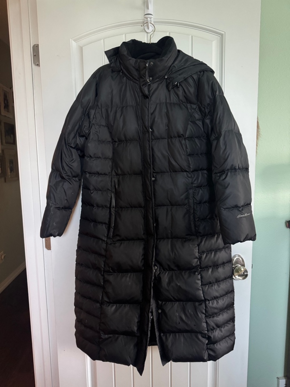 Eddie Bauer Black Long Puffer Coat - Women’s Insulated Winter Jacket